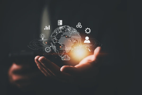 businessman using smart phone global 600nw 2464378425